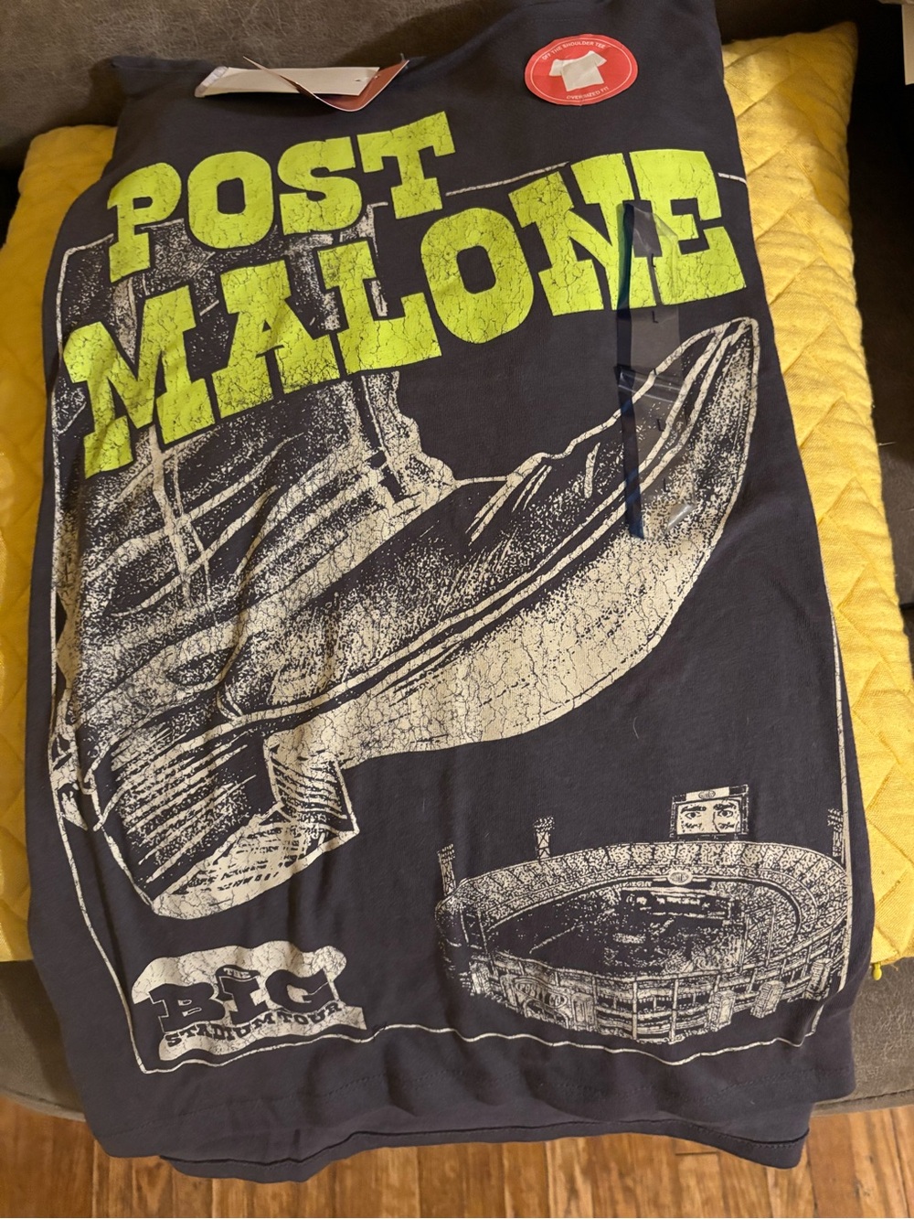 Post Malone Graphic women’s Bottoms in Black with Neon Green Print